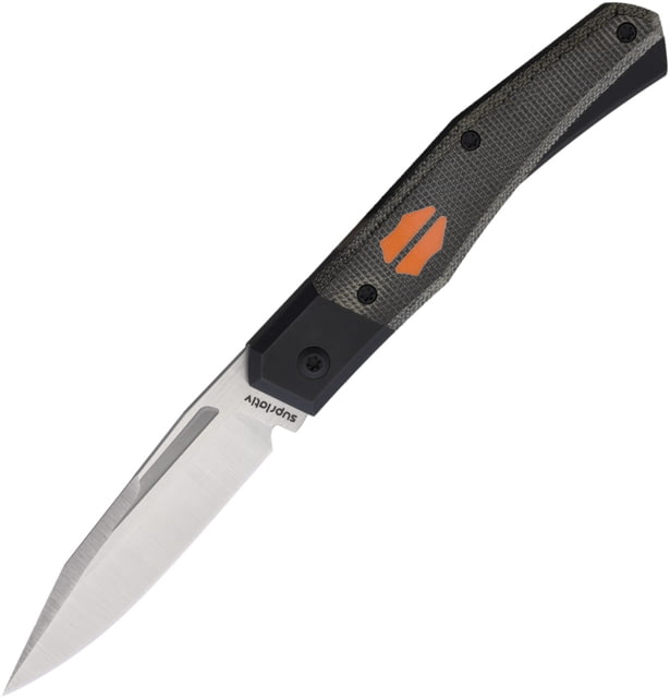 Suprlativ Infidel Slip Joint Blk Micarta SUP016 - Suprlativ