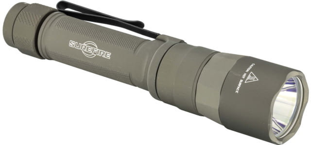 USED SureFire TURBO Series 18650/123 Everyday Carry Flashlight Dual-Output High-Candela LED Flashlight Hard Anodized Tan EDC2-DFT-TN - SureFire