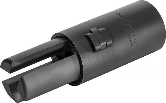 SureFire 3 Prong Flash Hider For M2H - Unthreaded Barrel Black - Surefire