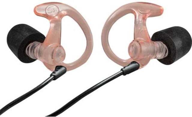 SureFire Full Block Comply Foam Tipped Earplugs 25 Pairs Clear Medium