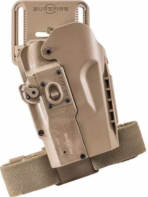 USED SureFire MasterFire Rapid Deploy Holster Right Hand Tan HD1-R-TN-PRO EDEMO1 Used Condition Like New - Surefire