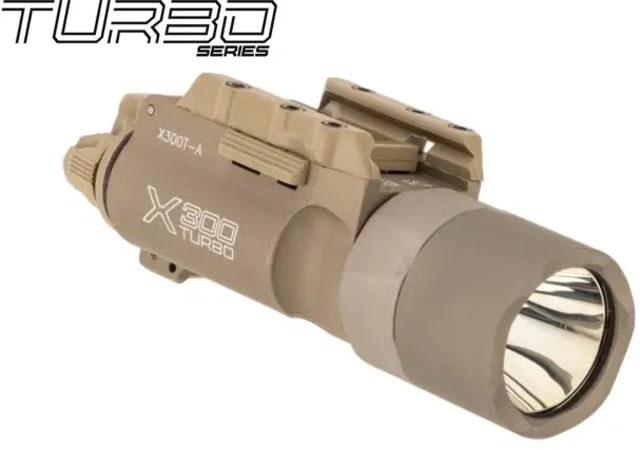 USED SureFire X300 Turbo Series High-Candela LED Lever-Latch Rail Mount Handgun Weapon Light Tan X300T-A-TN - SureFire