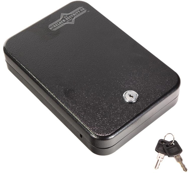 Surelock Security 11.5in Nighthawk Mobile Vault II - Key Lock Black Powder Coating - Surelock Security