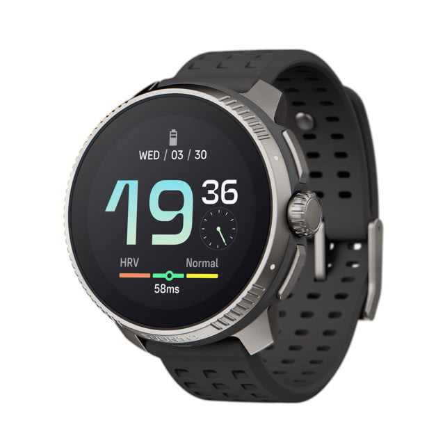 Suunto Race Unisex Watch 49mm Case Diameter Stainless Steel Charcoal Silicone Strap One Size