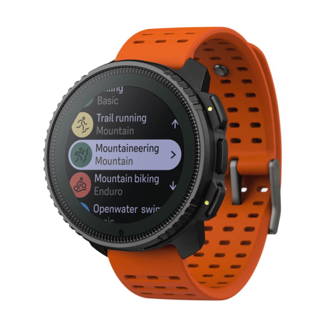 Suunto Vertical Unisex Solar Watch 49mm Case Diameter Stainless Steel Bezel Canyon Silicone Strap One Size