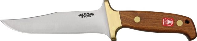 Svord Bowie Fixed Knife upswept bowie blade Brown hardwood handle SV - Svord
