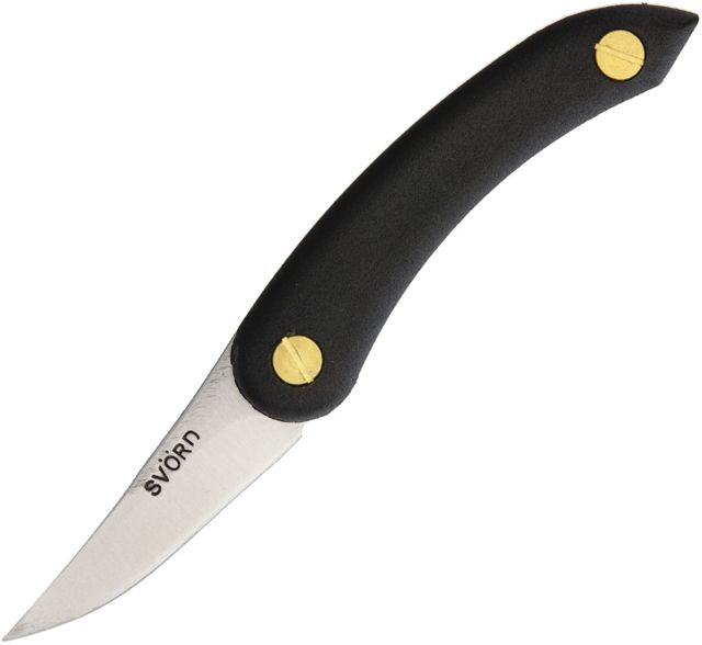 Svord Chip Thwitel Whittler Black Folding Knife2.5inSatin Black Polypropylene Handle - Svord
