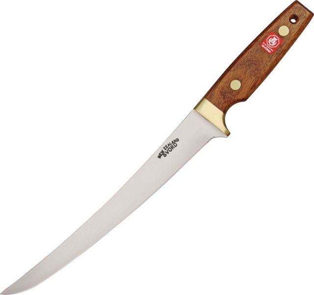 Svord Deluxe Fish Fillet Fixed Knife Full tang Varnished sapele mahogany handle SV - Svord