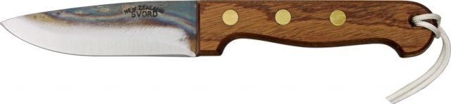 Svord Drop Point Hunter Fixed Knife 9 3/4in drop point blade Brown hardwood handle SV - Svord