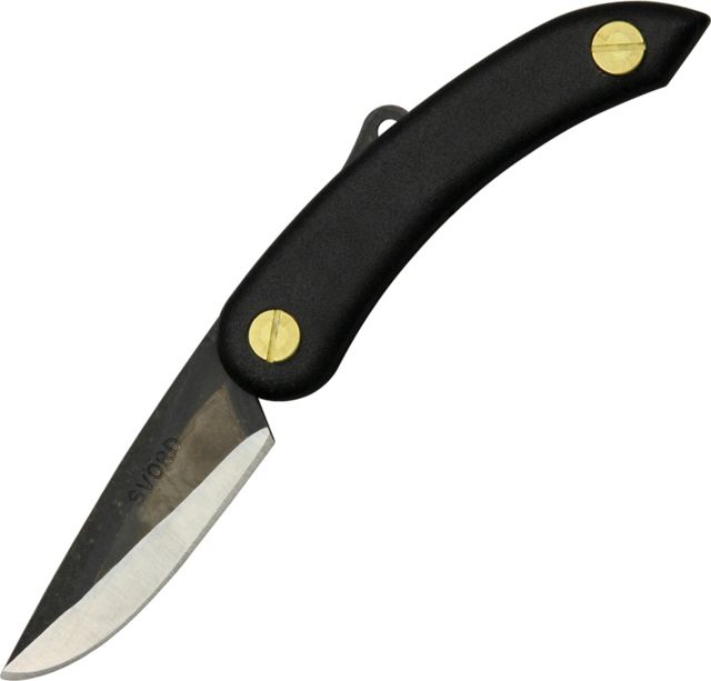 Svord Mini Peasant Black Fold Knife Swedish high carbon tool steel blade SV143 - Svord