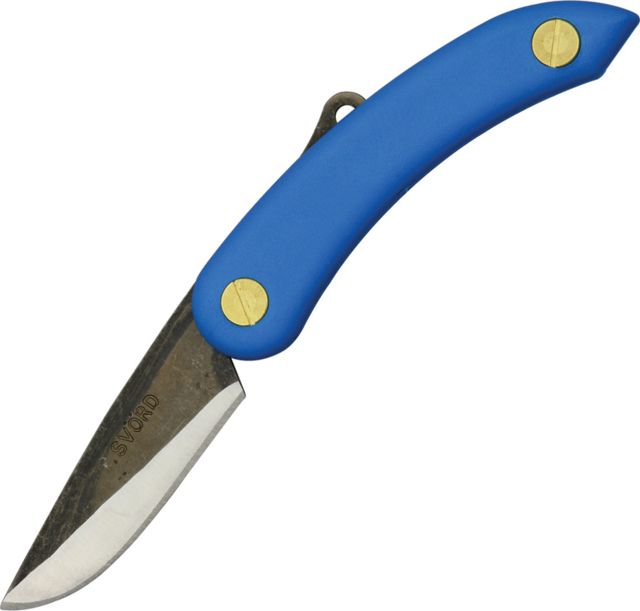 Svord Mini Peasant Blue Fold Knife Swedish high carbon tool steel blade SV147 - Svord