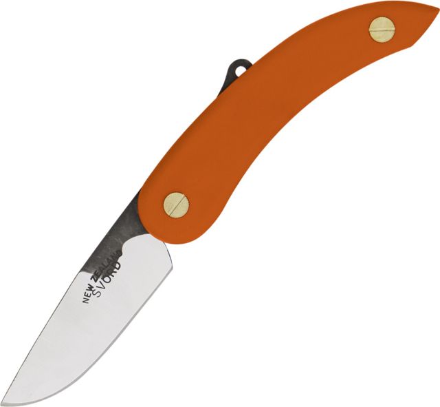 Svord Peasant Fold Knife Orange Poly Handle Swedish high carbon tool steel blade SV135 - Svord