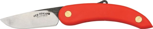 Svord Peasant Fold Knife Red Poly Handle Swedish high carbon tool steel blade SV139 - Svord