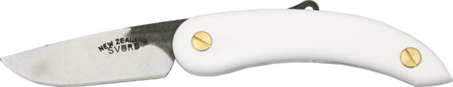 Svord Peasant Fold Knife White Poly Handle Swedish high carbon tool steel blade SV140 - Svord