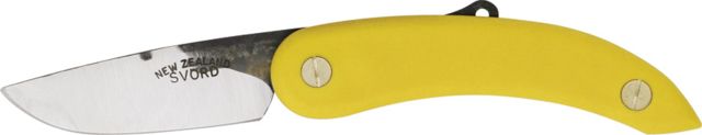Svord Peasant Fold Knife Yellow Poly Handle Swedish high carbon tool steel blade SV136 - Svord