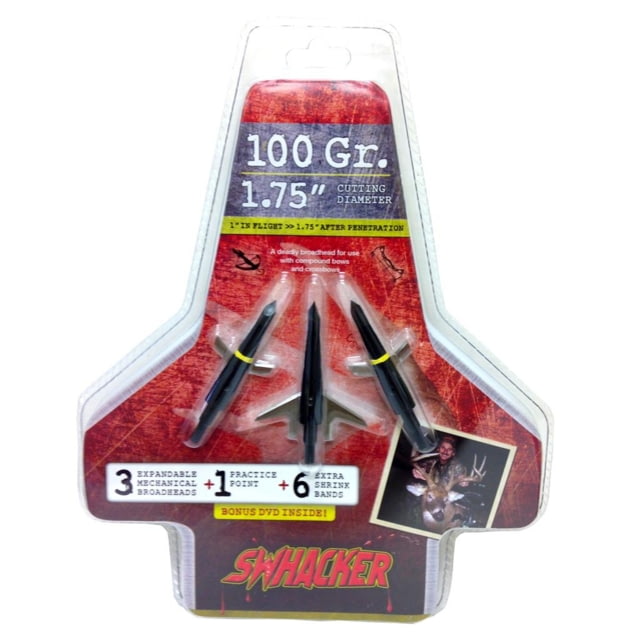 Swhacker Swhacker 2 Blade Broadhead 100 gr. 1.75 in. 3 pk. - $51.99 at Optics Planet