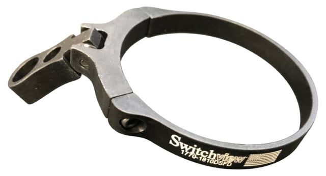 Switchview  Double Screw Folding Switchview Anodized Flat Black   DSFD - Switchview