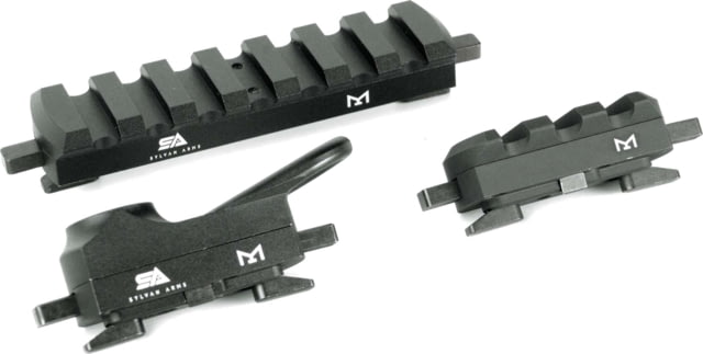 Sylvan Arms RAPID ATTACH MOUNTING SYSTEM R.A.M.S QD Picatinny Rail Mount Combo 3 Piece Black - Sylvan Arms