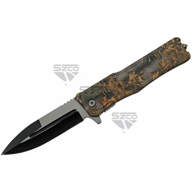 SZCO Camo Folding Knife 4.75 in 1006907