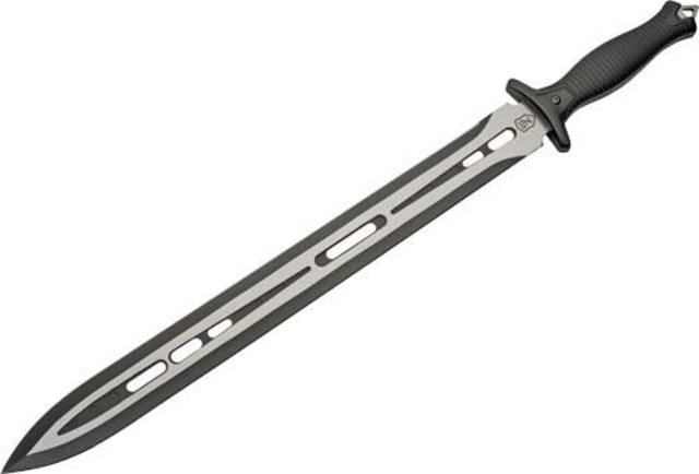 Sierra Zulu Garrison Sword 19.5in 7CR13 SS Two Tone Powder Blade Black Glass Fiber Handle - Sierra Zulu