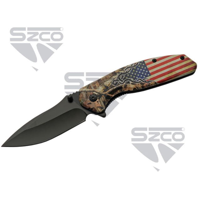 SZCO USA Forest Liner Lock Folding Knife 4.5 in 1006906