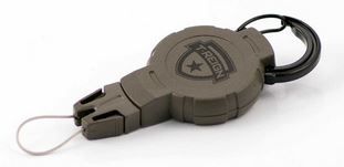 T-Reign Medium Retractable Gear Tether Hunting Series 6oz w- 36in KEVLAR Cord Carabiner Camo Medium - T-Reign