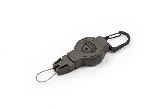 T-Reign Small Retractable Gear Tether Hunting Series 4oz w- 24in KEVLAR Cord Carabiner Camo Small - T-Reign