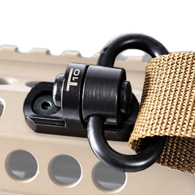 T10 Hybrid Sling Attachment Point M-Lok 1.5in Hd Qd 316 Stainless Steel Black Nitride - T10