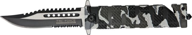 Tac Force 5in. Blk Rescue Folder Knife - Tac Force