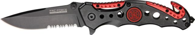 Tac Force A/O Speedster Fold Knife black finish SS blade black composite handle - Tac Force