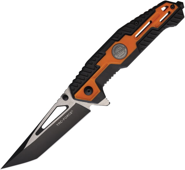 TAC Force Linerlock A/O Black/Org - Tac Force