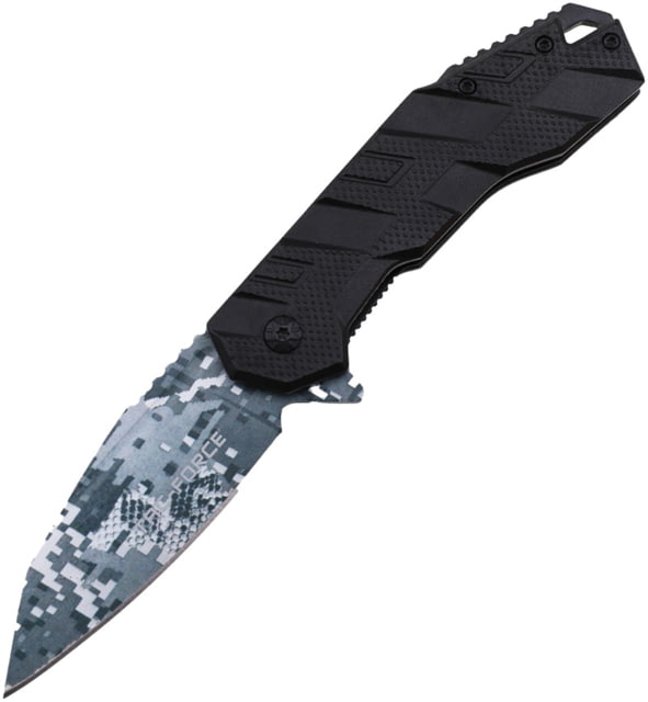 TAC Force Linerlock Digi Camo A/O Black - Tac Force