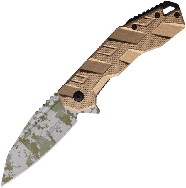 TAC Force Linerlock Digi Camo A/O Tan - Tac Force