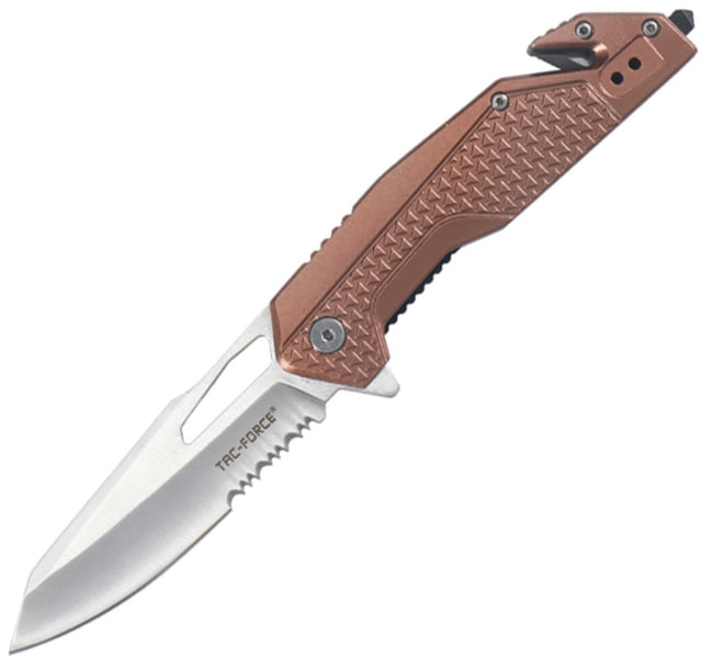 TAC Force Rescue Linerlock A/O Brown - Tac Force
