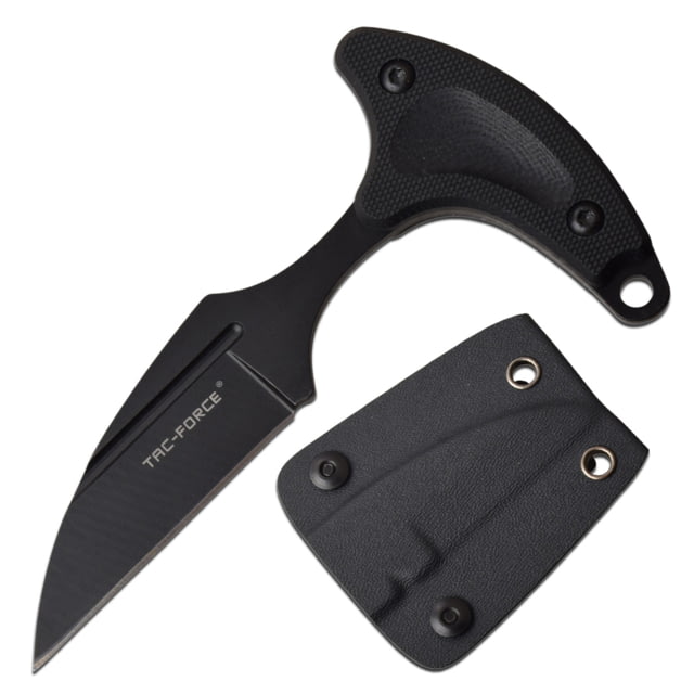 TAC Force Wharncliffe Fixed Blade Knife 2.75 in 3Cr13 Stainless Steel Stainless Steel Black - Tac Force
