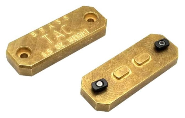 TAC PRS Long Range Brass MLOK Sideplate Set of Two Brass - Tac