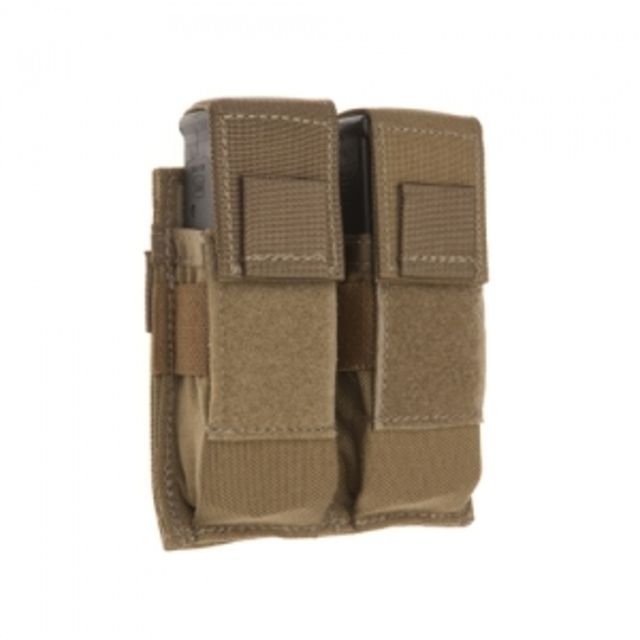 Tac Shield Double Pistol Magazine Pouch - Flaps 1000 Denier Nylon Coyote - Tac Shield