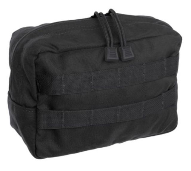 Tac Shield Horizontal GP Utility Molle Pouch Black - Tac Shield