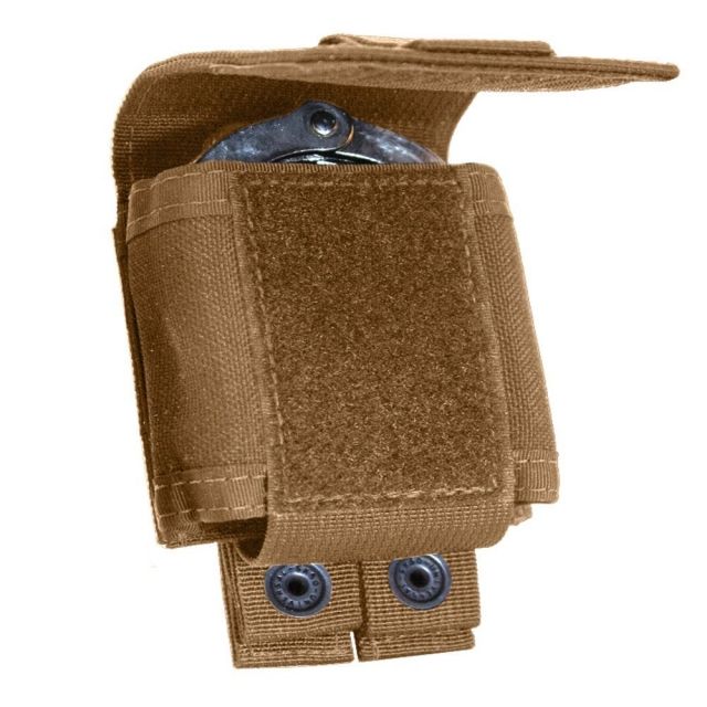 Tac Shield Single Cuff Case Belt Pouch Coyote - Tac-Shield