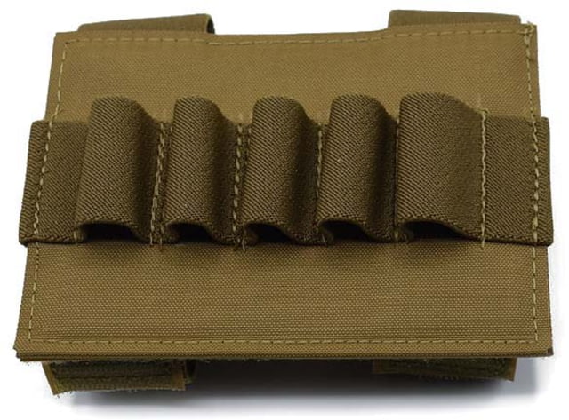 Tac Shield TACTICAL SHOTGUN STOCK SHELL HOLDER 8 SHELLS BLACK COYOTE