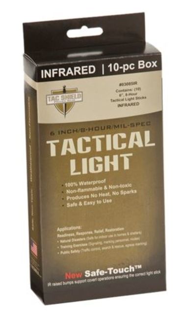 Tac Shield Tactical 8 Hour Light Stick Infrared 10 Pack