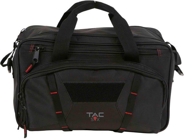 Tac-Six Pride6 Tactical Sporter Range Bag Black/Red 15in