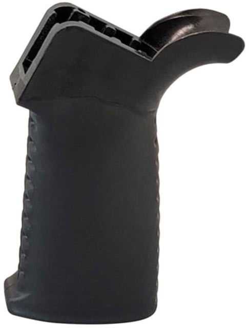 TAC Smooth Pattern Over-Molded AR Pistol Grip Flared Top Black - Tac