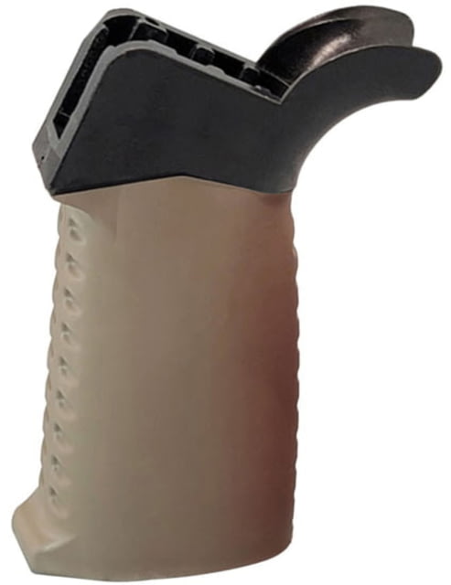TAC Smooth Pattern Over-Molded AR Pistol Grip Flared Top Dark Earth Tan - Tac
