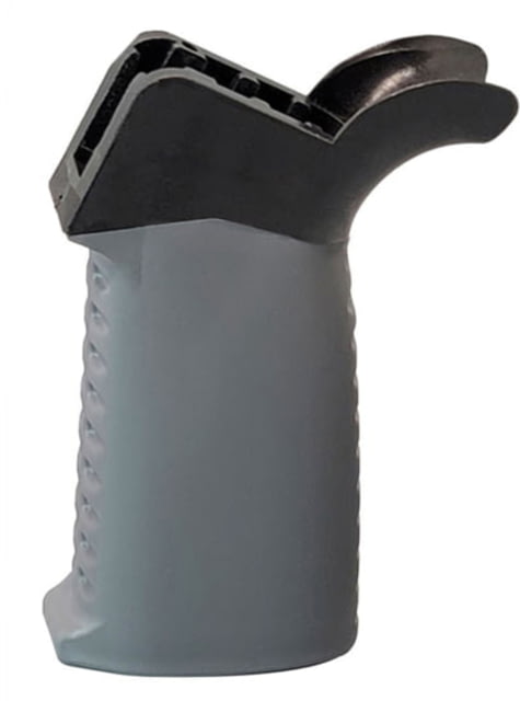TAC Smooth Pattern Over-Molded AR Pistol Grip Flared Top Gray - Tac