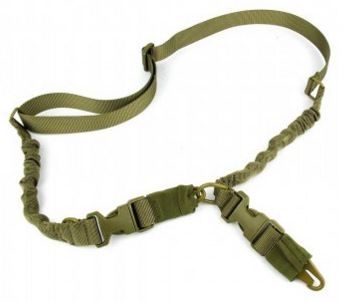 Tacfire 2 Or 1 Point Double Bungee Rifle Sling/Hk Steel Hook Heavy Duty Tan - Tacfire