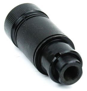 Tacfire .223/.556 1/2inX28 Thread Krinkov Style 3-Piece Muzzle Brake w/Crush Washer/Steel Black - Tacfire