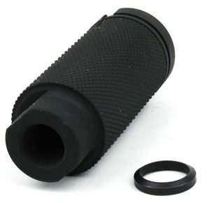 Tacfire .308 5/8inX24 Thread Krinkov 1-Piece Muzzle Brake w/Crush Washer/Steel Black - Tacfire