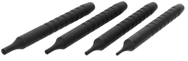 TacFire 4-Piece Roll Pin Punch Set Black - Tacfire