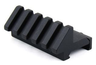 Tacfire .45 Degree Offset Picatinny Rail Mount/2in Long Black - TacFire